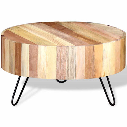 vidaXL Couchtisch Altholz Massiv