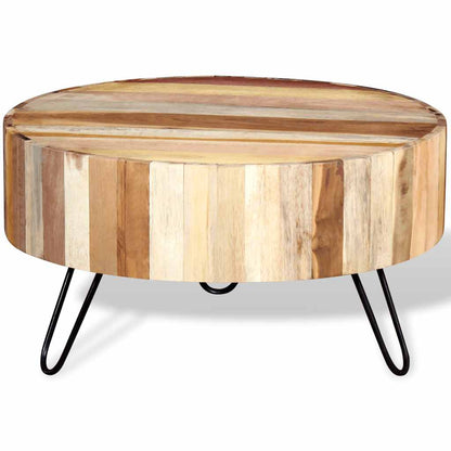vidaXL Couchtisch Altholz Massiv