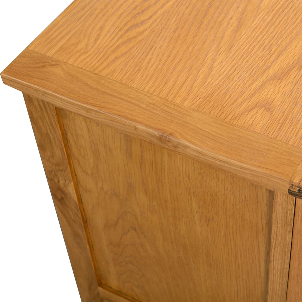 Meuble TV vidaXL 90x35x48 cm en bois de chêne massif