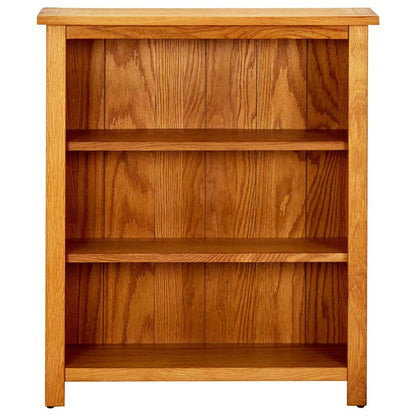 vidaXL Bücherregal 3 Fächer 70x22,5x82 cm Massivholz Eiche