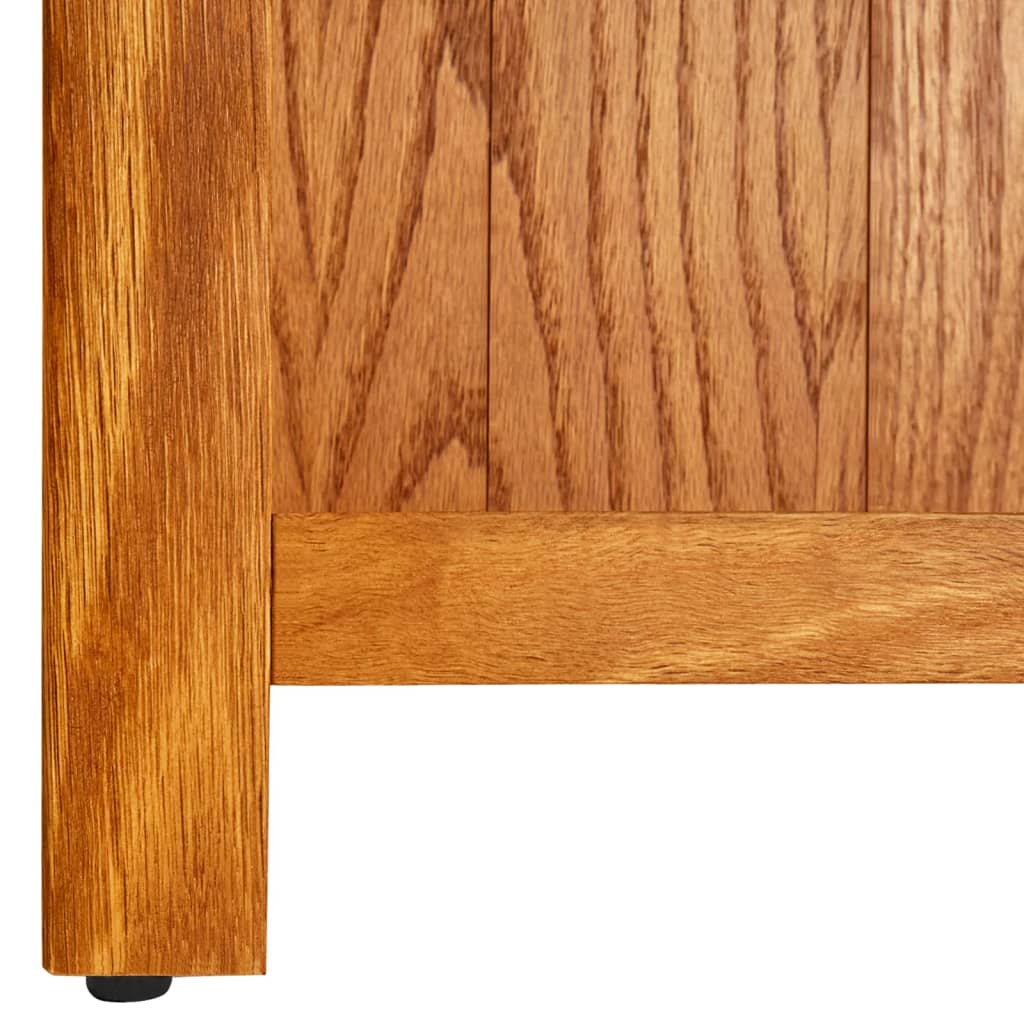 vidaXL Bücherregal 3 Fächer 70x22,5x82 cm Massivholz Eiche