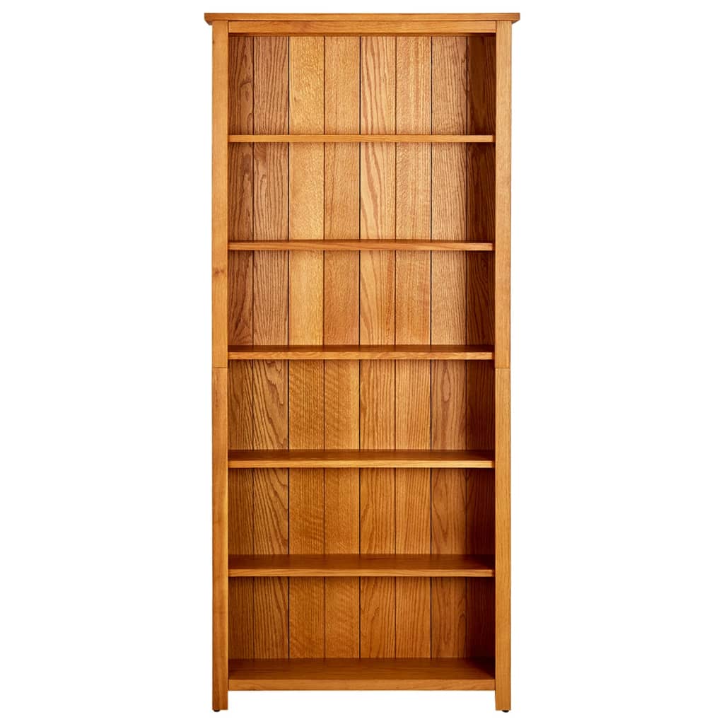 vidaXL Bibliothèque 6 casiers 80x22,5x180 cm Bois massif de chêne