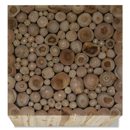 vidaXL Table basse en teck 50x50x35 cm