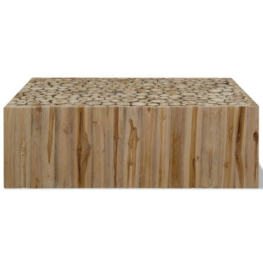 vidaXL Table basse en teck massif 90 x 50 x 30 cm