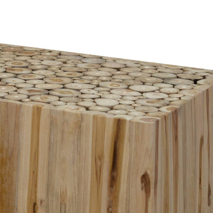 vidaXL Table basse en teck massif 90 x 50 x 30 cm