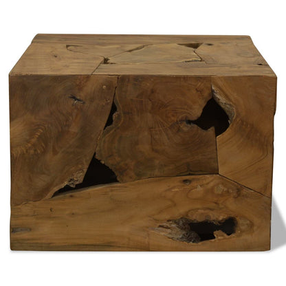 vidaXL Couchtisch 50x50x35 cm Teakholz Braun