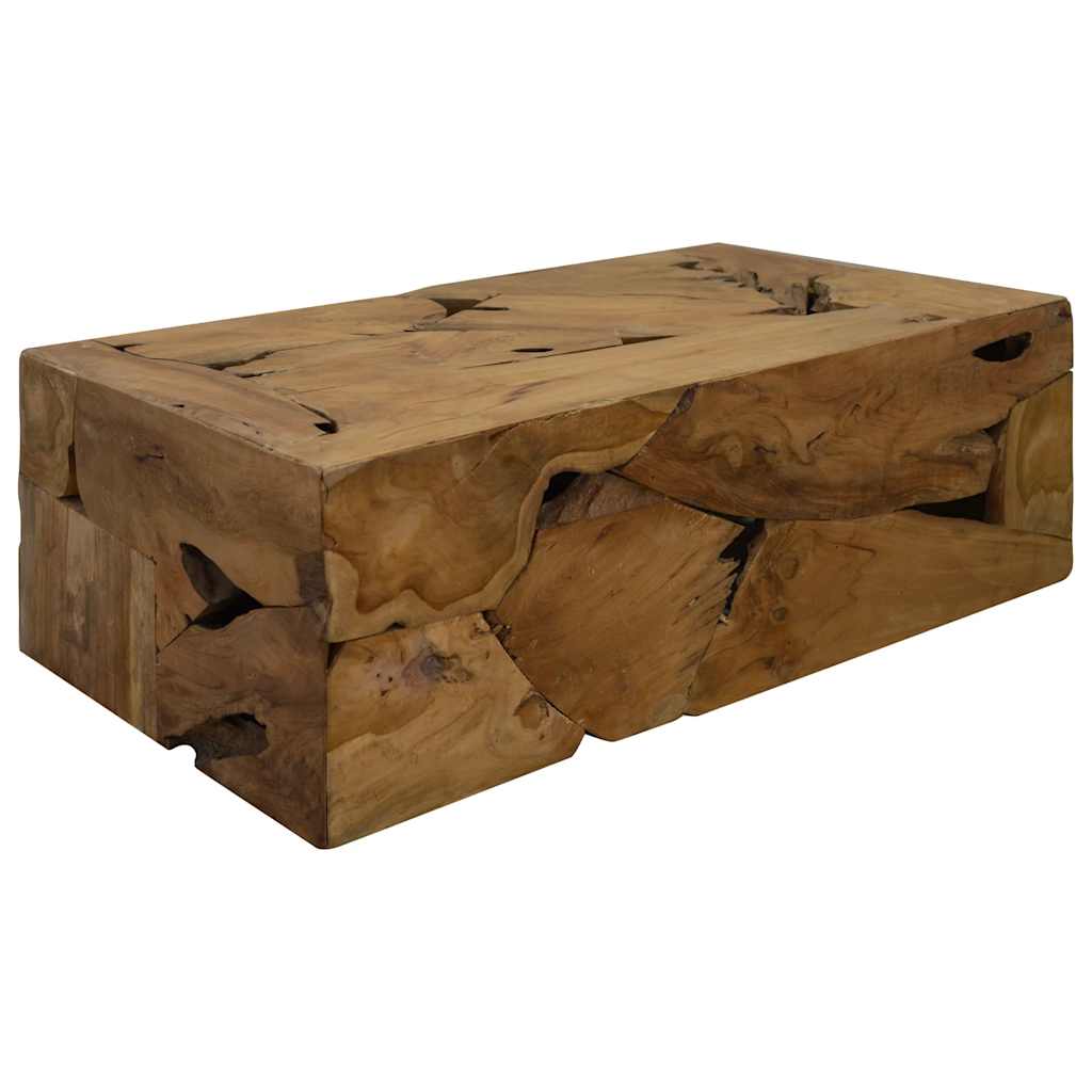 vidaXL Table basse 90x50x30 cm Teck Marron