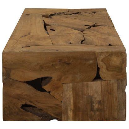vidaXL Table basse 90x50x30 cm Teck Marron
