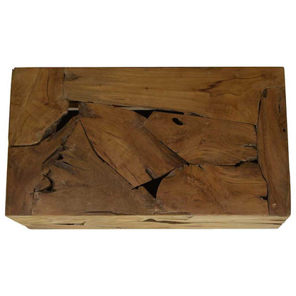 vidaXL Table basse 90x50x30 cm Teck Marron