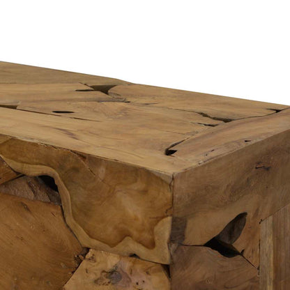 vidaXL Table basse 90x50x30 cm Teck Marron