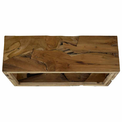 vidaXL Table basse 90x50x30 cm Teck Marron