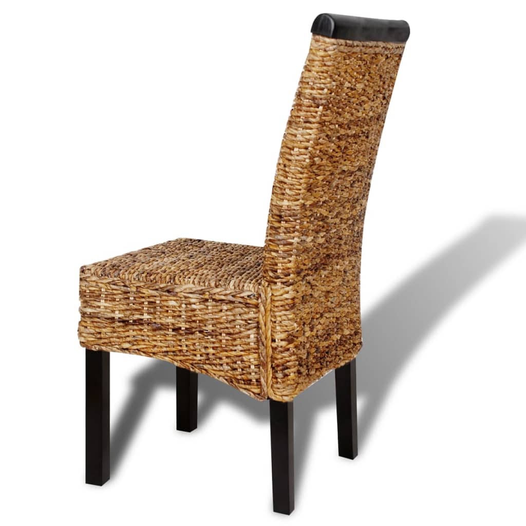 vidaXL Esszimmerstühle 6 Stk. Abaca und Mango Massivholz