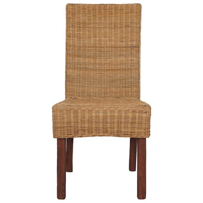 vidaXL Chaises de salle à manger 6 pcs Rotin naturel Marron