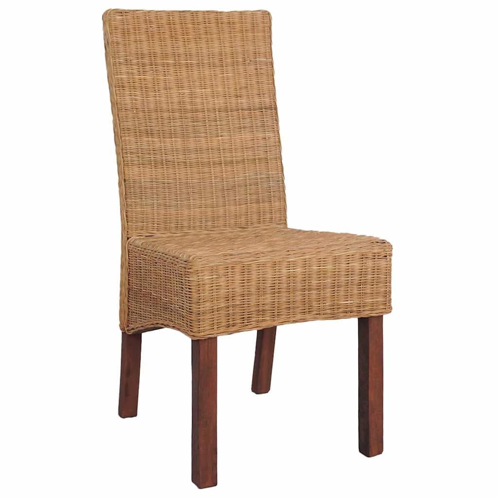vidaXL Chaises de salle à manger 6 pcs Rotin naturel Marron
