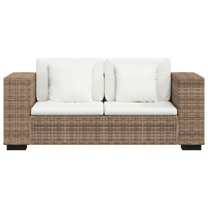 vidaXL Sofa-Set 2-Sitzer und 3-Sitzer Echtes Rattan