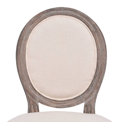 vidaXL Chaises de salle à manger 6 pcs Crème Tissu