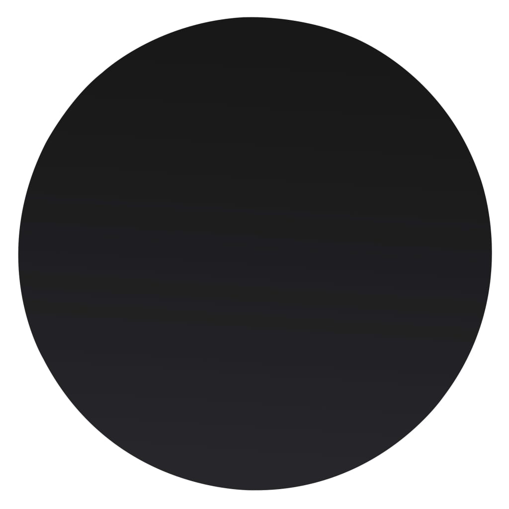 vidaXL Plateau de table en verre trempé rond 500 mm