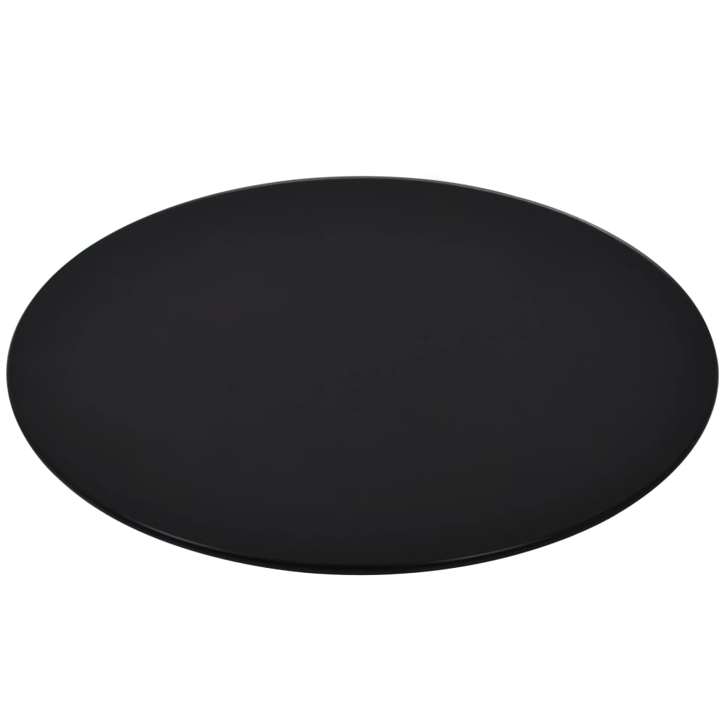 vidaXL Plateau de table en verre trempé rond 800 mm