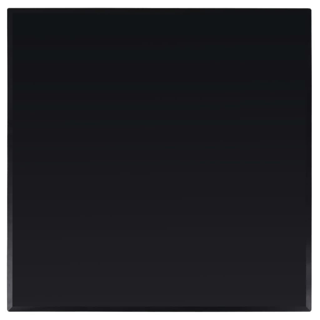 vidaXL Plateau de table en verre trempé carré 800 x 800 mm