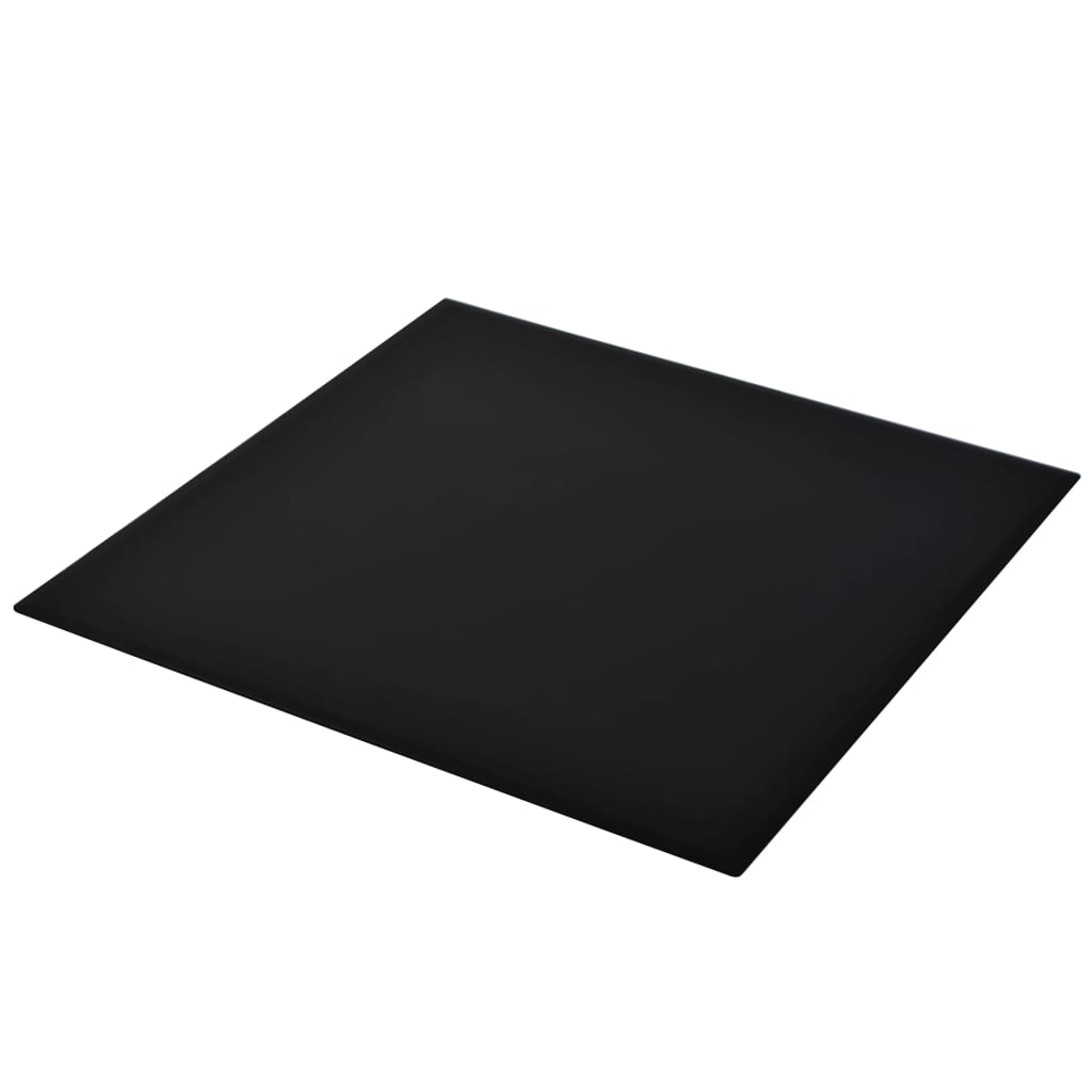 vidaXL Plateau de table en verre trempé carré 800 x 800 mm