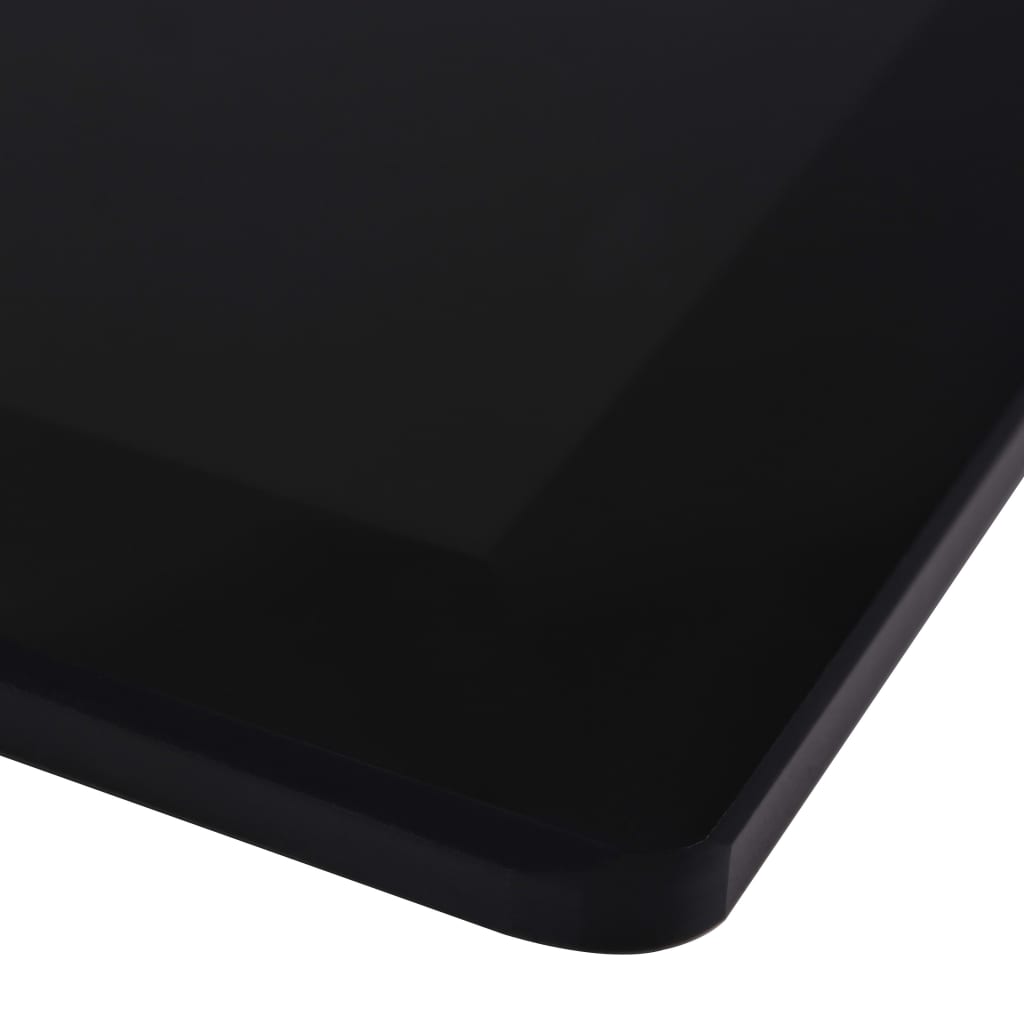 vidaXL Plateau de table en verre trempé carré 800 x 800 mm