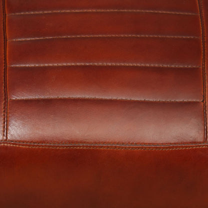 vidaXL Loungesessel Braun Echtleder