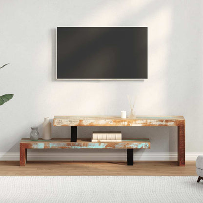 vidaXL Meuble TV en bois de récupération massif