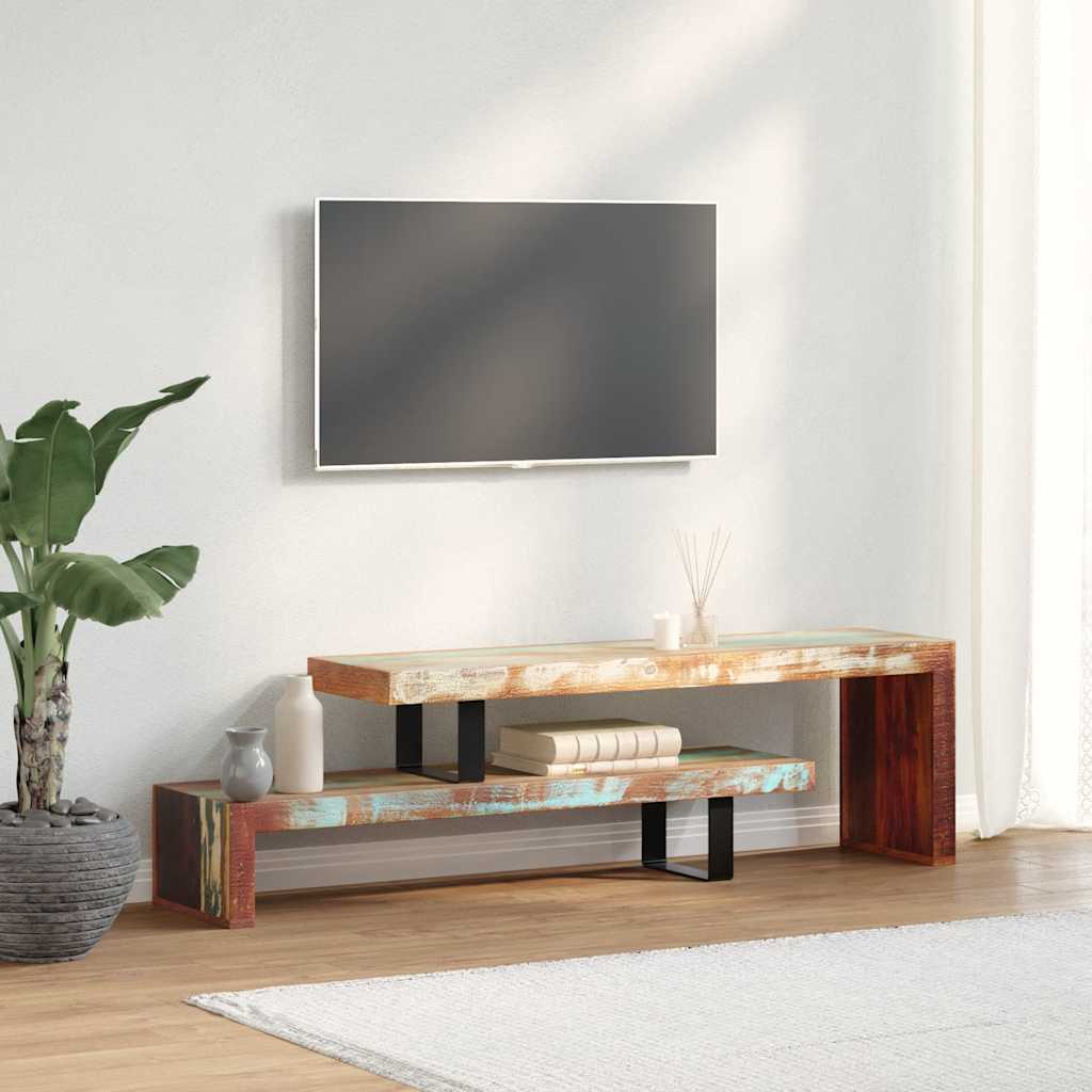 vidaXL Meuble TV en bois de récupération massif