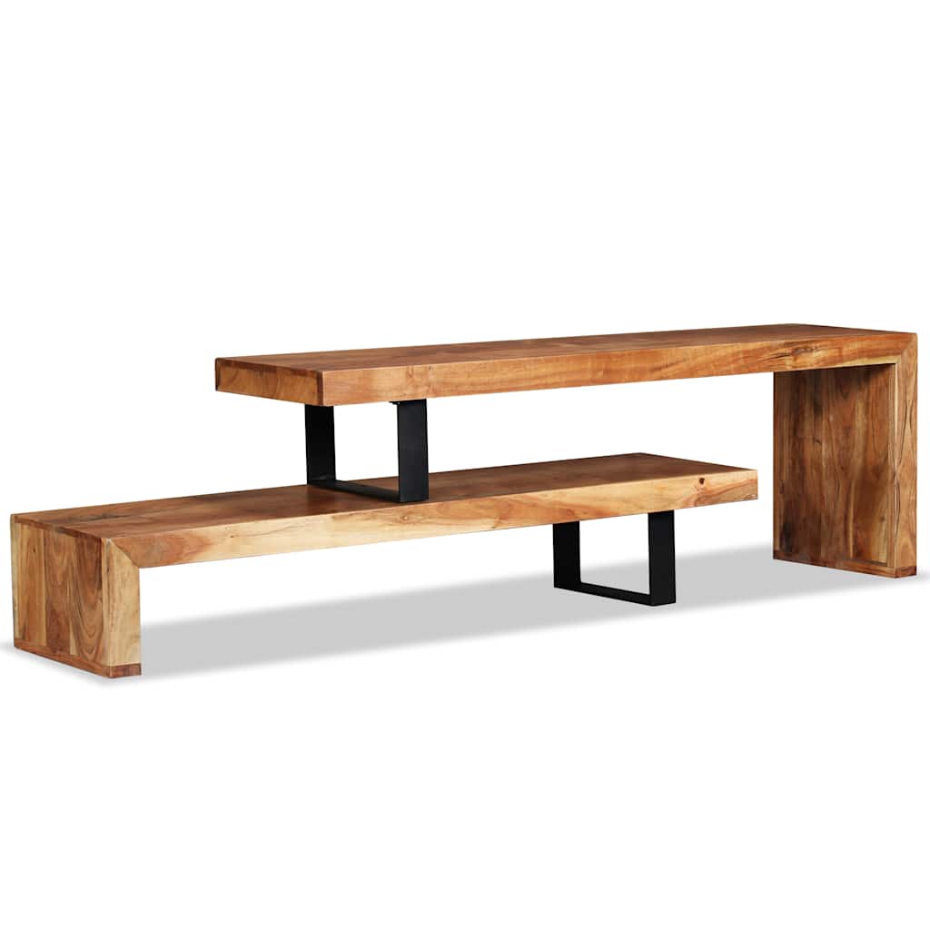 vidaXL Meuble TV en bois d'acacia massif