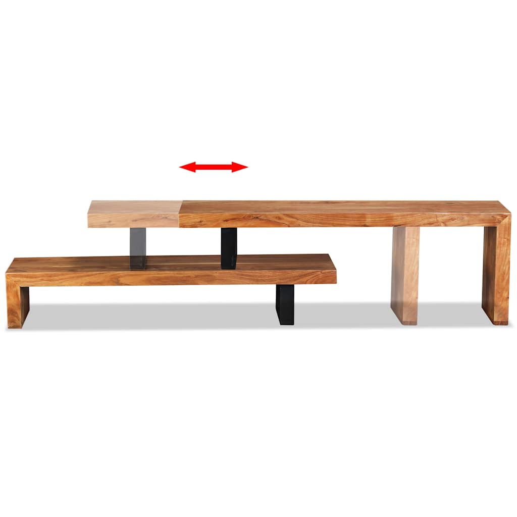 vidaXL Meuble TV en bois d'acacia massif
