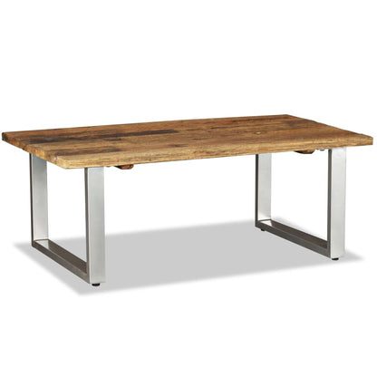 vidaXL Table basse en bois de récupération massif 100x60x38 cm