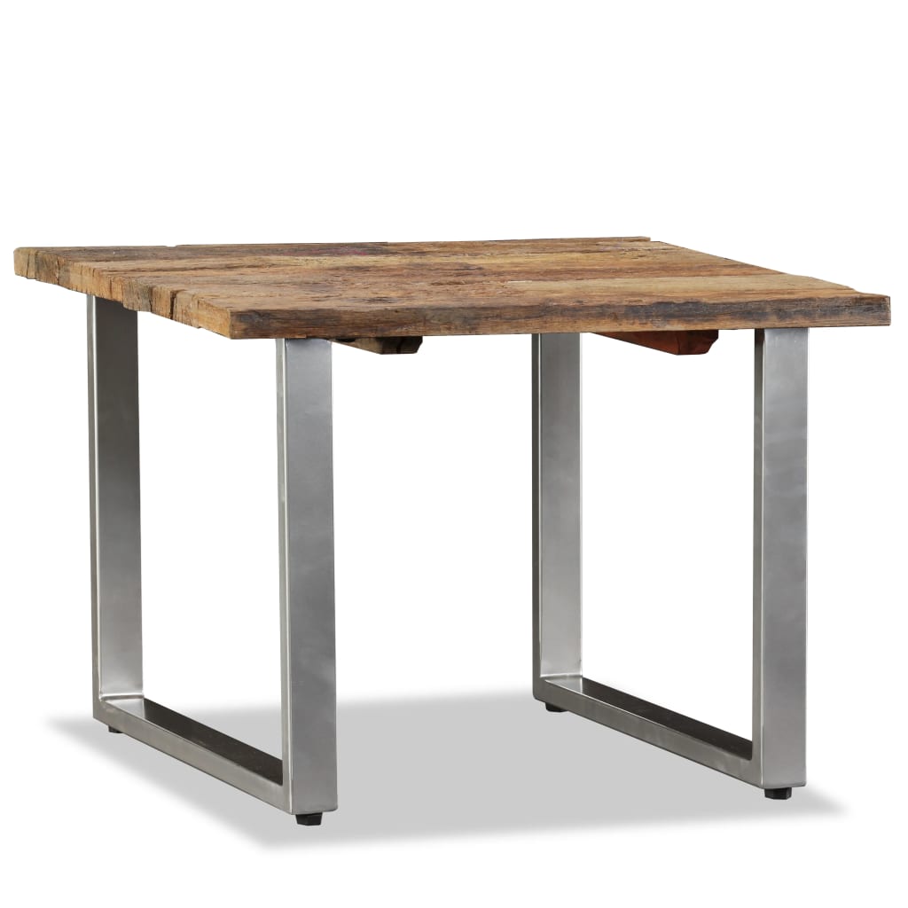 vidaXL Table basse en bois de récupération massif 55x55x40 cm