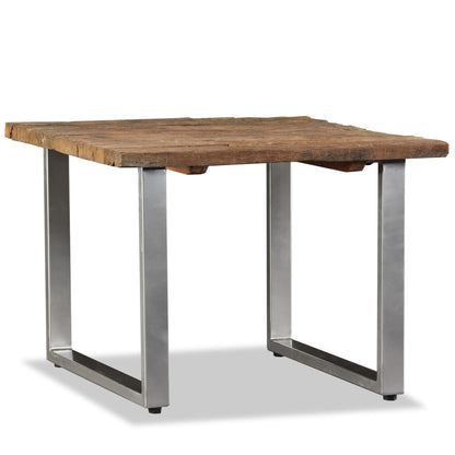vidaXL Table basse en bois de récupération massif 55x55x40 cm