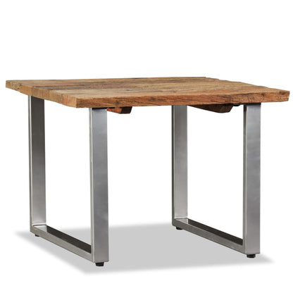 vidaXL Table basse en bois de récupération massif 55x55x40 cm