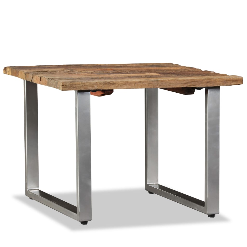 vidaXL Table basse en bois de récupération massif 55x55x40 cm