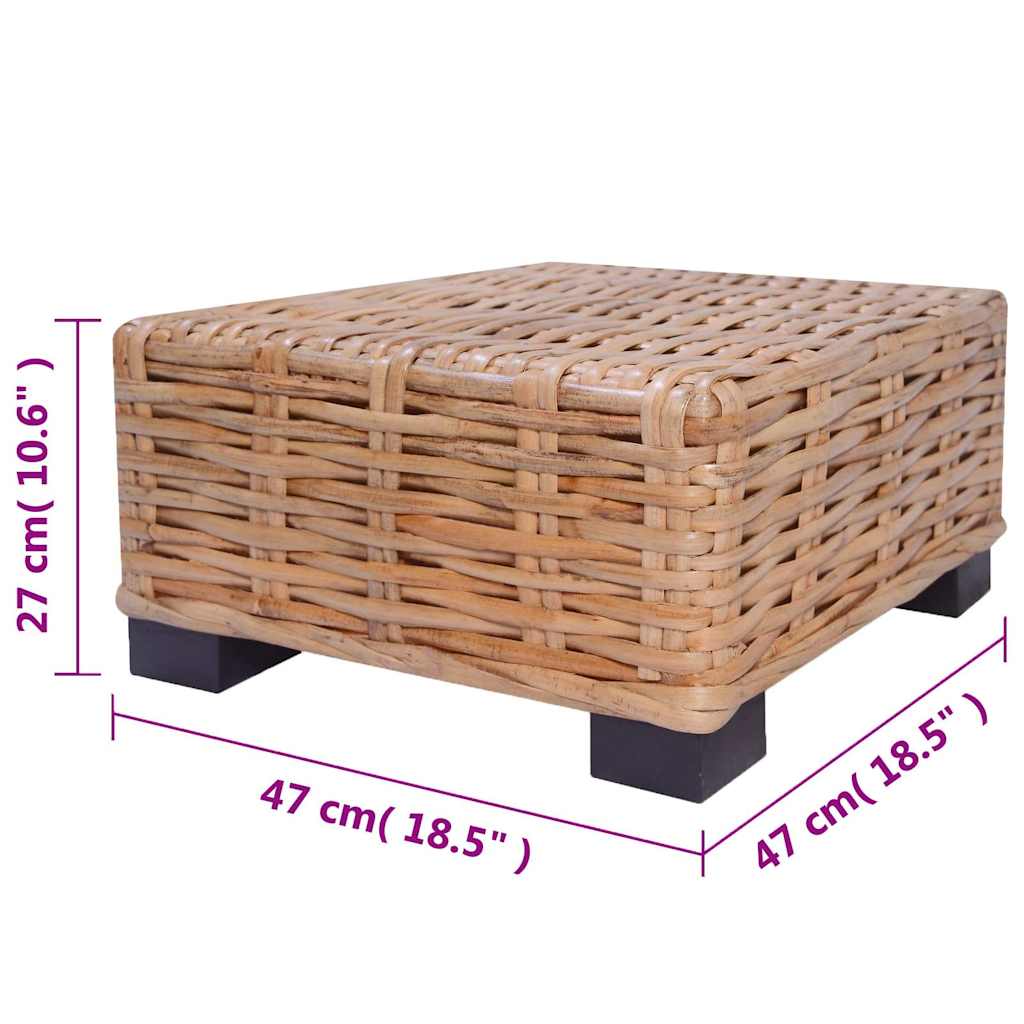 vidaXL Sofagarnitur 27-tlg. Natürliches Rattan