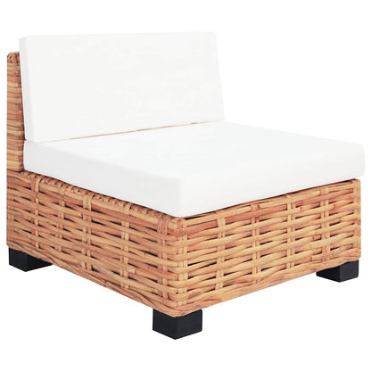 vidaXL Sofagarnitur 27-tlg. Natürliches Rattan