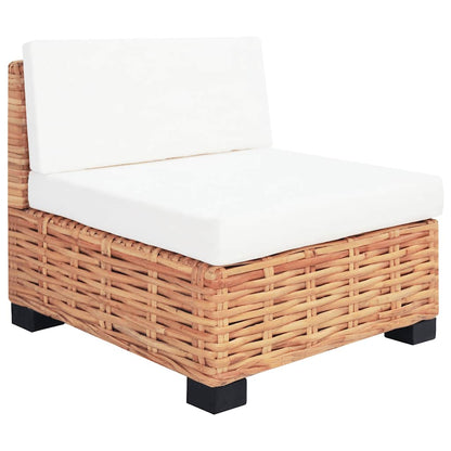 vidaXL Sofagarnitur 18-tlg. Natürliches Rattan