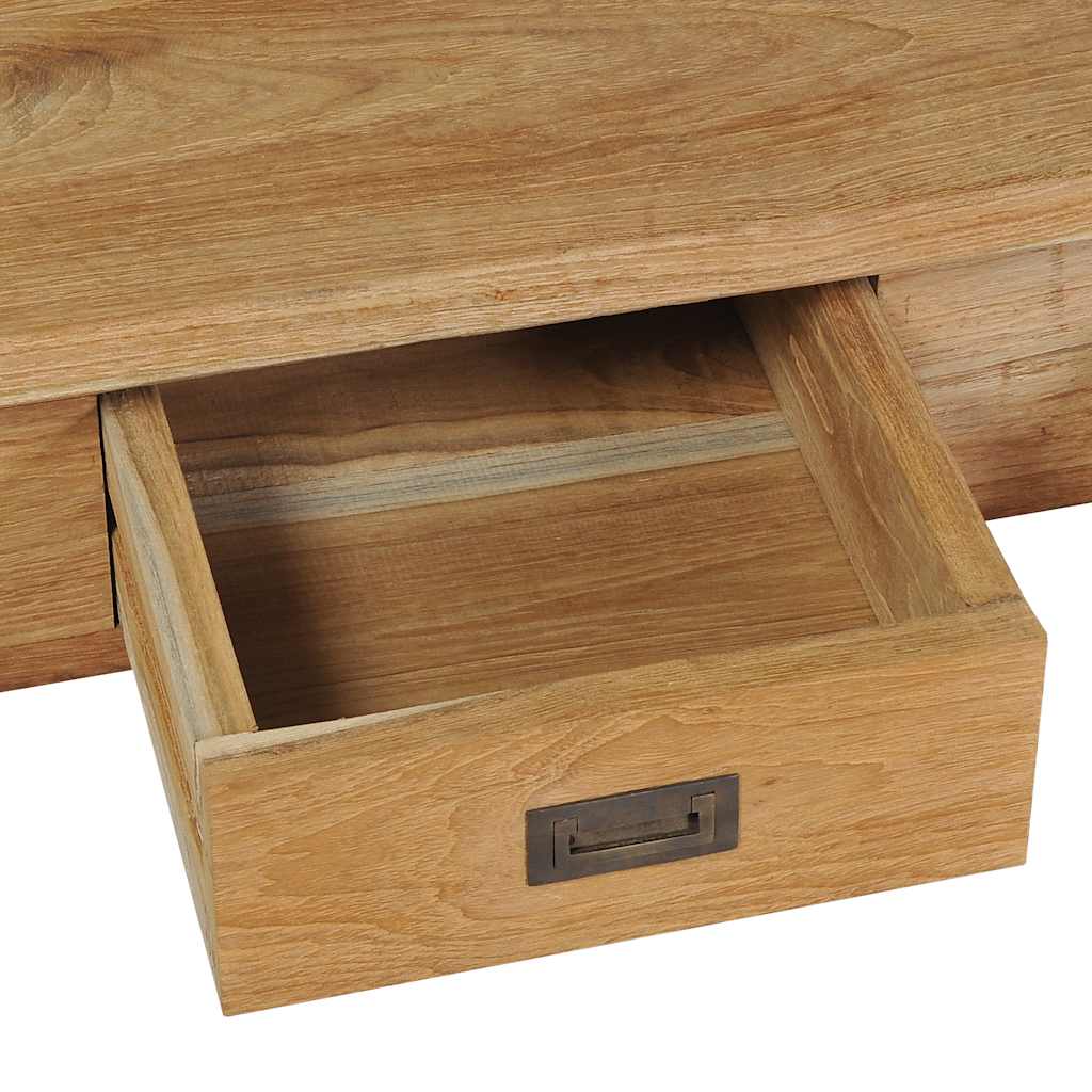 vidaXL Table basse en teck massif 100x60x35 cm