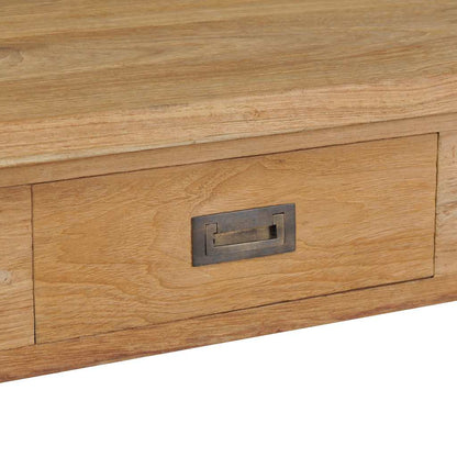vidaXL Table basse en teck massif 100x60x35 cm
