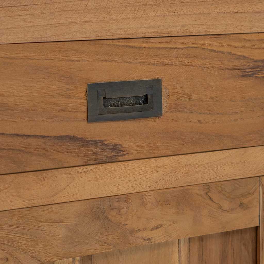vidaXL Nachttisch Massivholz Teak 40x30x50 cm