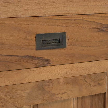 vidaXL Nachttisch Massivholz Teak 40x30x50 cm