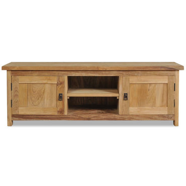 vidaXL Meuble TV en teck massif 120x30x40 cm