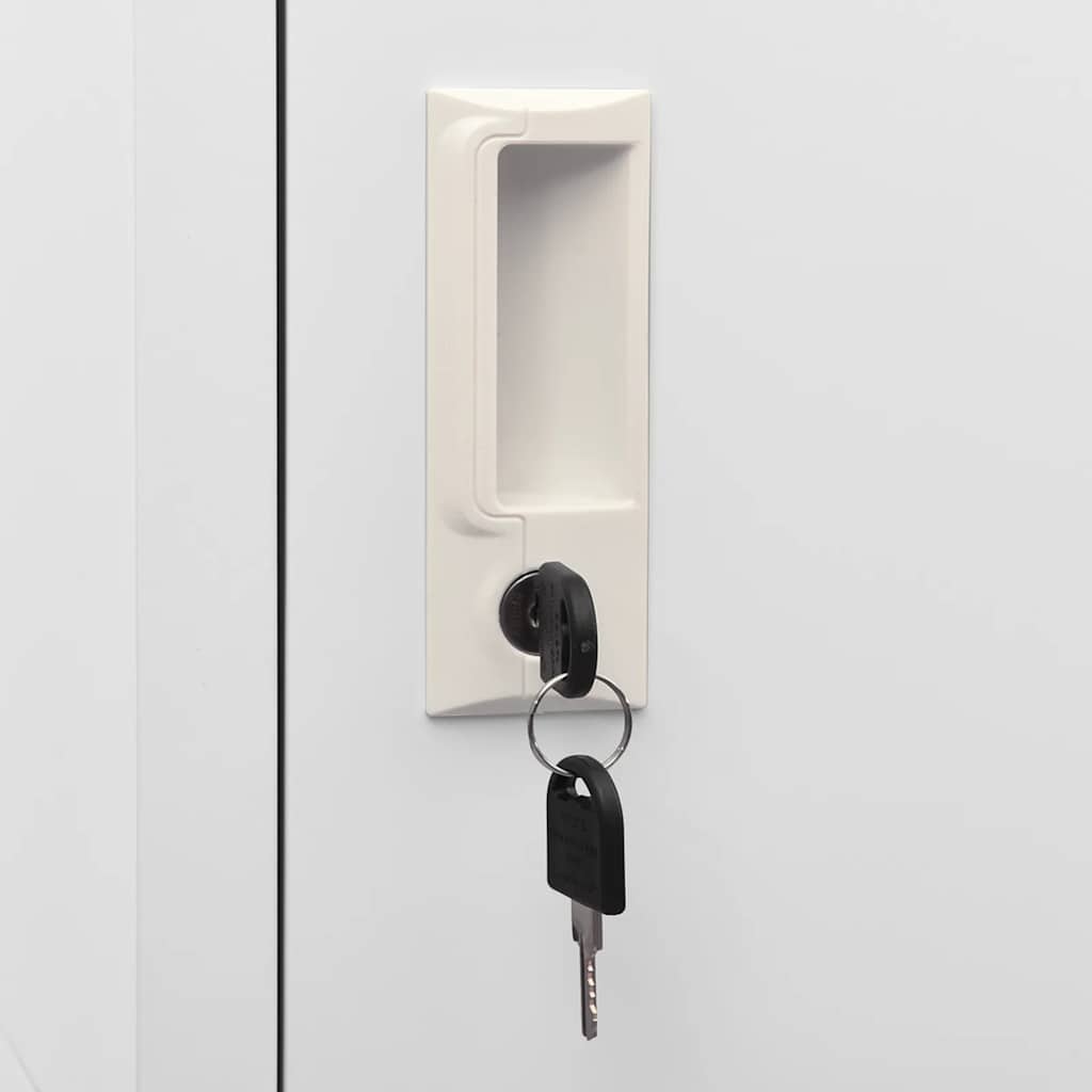 vidaXL Schließfachschrank mit 3 Fächern 38x45x180 cm