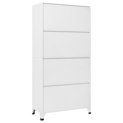 vidaXL Schließfachschrank mit 12 Fächern 90x45x180 cm