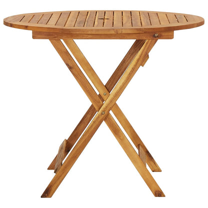 vidaXL Salon de jardin 5 pièces pliant en bois d'acacia massif