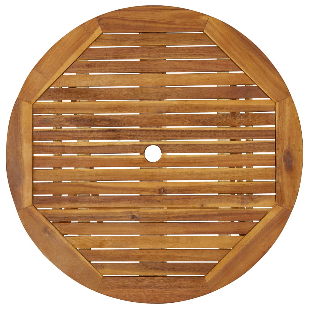 vidaXL Salon de jardin 5 pièces pliant en bois d'acacia massif