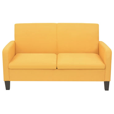 vidaXL Sofa 2-Sitzer 135x65x76 cm Gelb