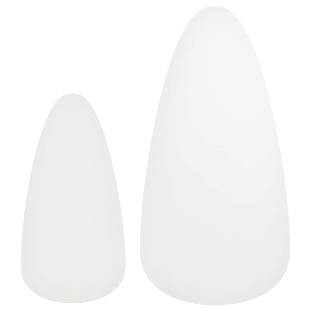 vidaXL Lot de 2 tables basses en pin massif blanc