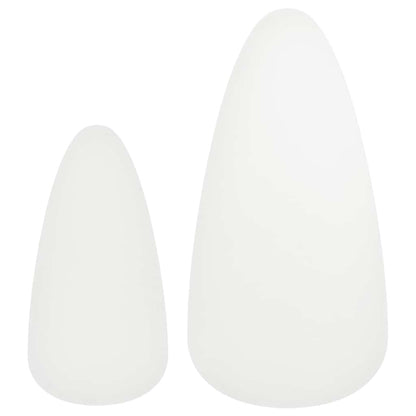 vidaXL Lot de 2 tables basses en pin massif blanc